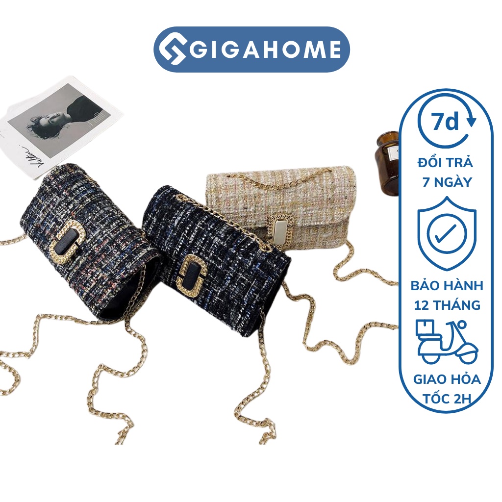 Túi Xách Đeo Chéo Thời Trang Cho Nữ GIGAHOME Dây Đeo Xích Sang Trọng, Đi Dự Tiệc 9152