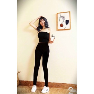 Quần legging dài nữ, quần tregging chất cotton xuất hàn hàng đẹp