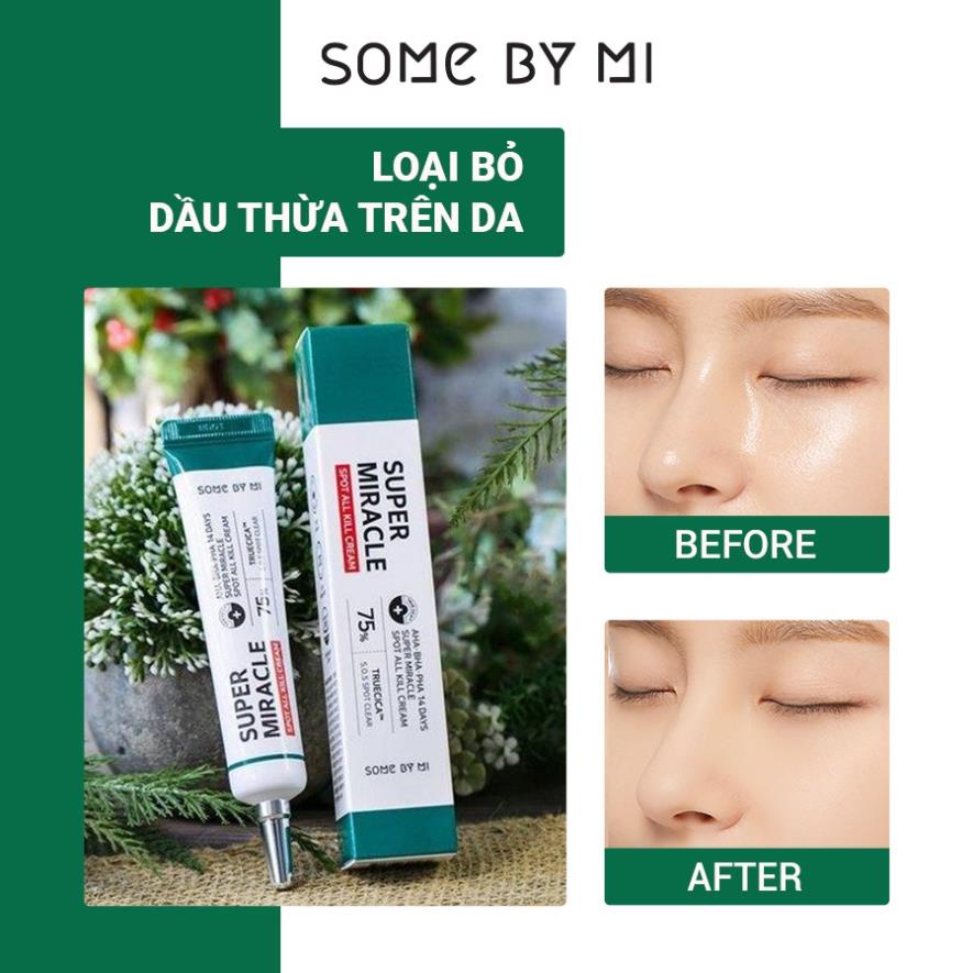 Hàng Công ty  Kem Chấm Mụn Trong 14 Ngày Some By Mi AHA-BHA-PHA 14 DAYS SUPER MIRACLE SPOT 30ml