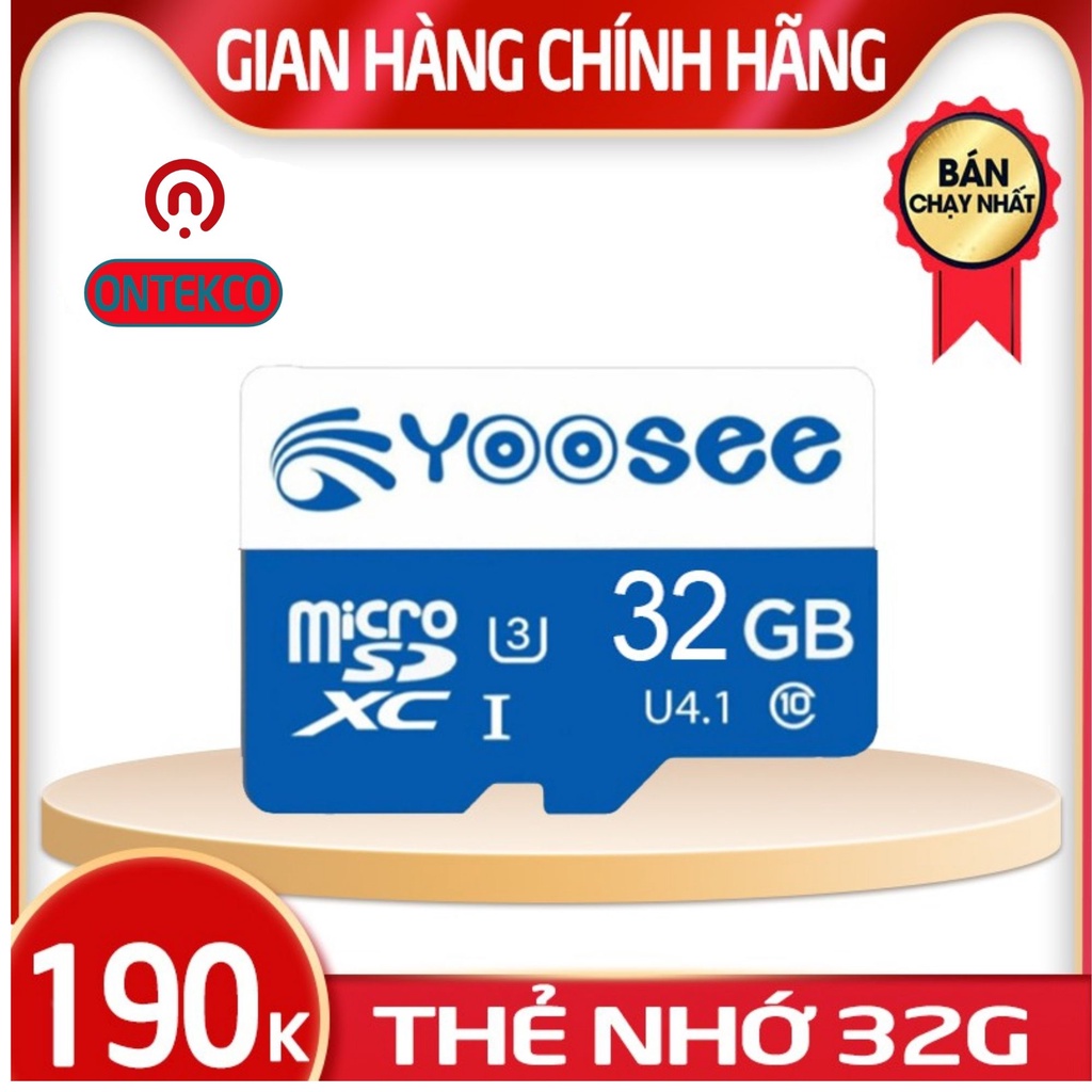 [Phân phối thẻ nhớ] Thẻ nhớ Micro YOOSEE SD 32G CLass 10 CHO Camera Yoosee