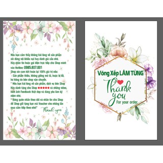 THIỆP CảM ƠN, THIỆP THANK, cám ơn khách hàng _ in theo yêu cầu