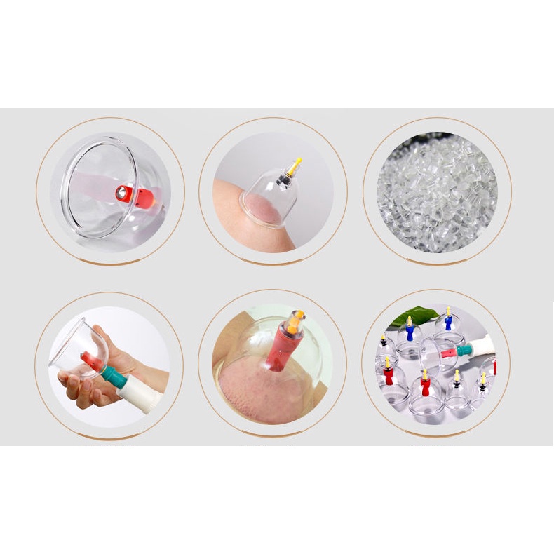 Bộ giác hơi chân không 24phụ kiện, giác hơi toàn thân không dùng lửa tại nhà
