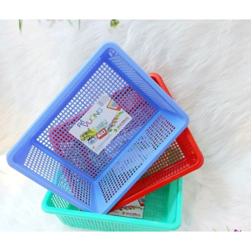 Rổ nhựa chữ nhật nhiều size