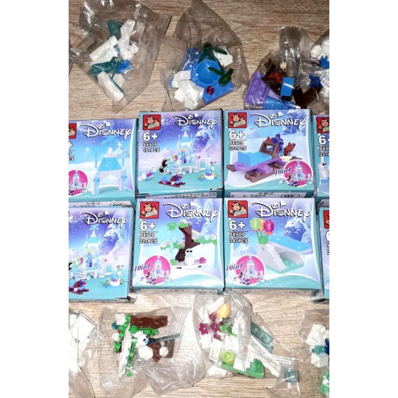 Sét lắp ráp Lego_ELSa lâu đài công chúa tuyết 609 có trên 200 chi tiết bằng nhựa