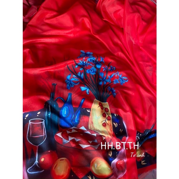 Vải tơ ánh may áo dài khổ 1,25x1,5m