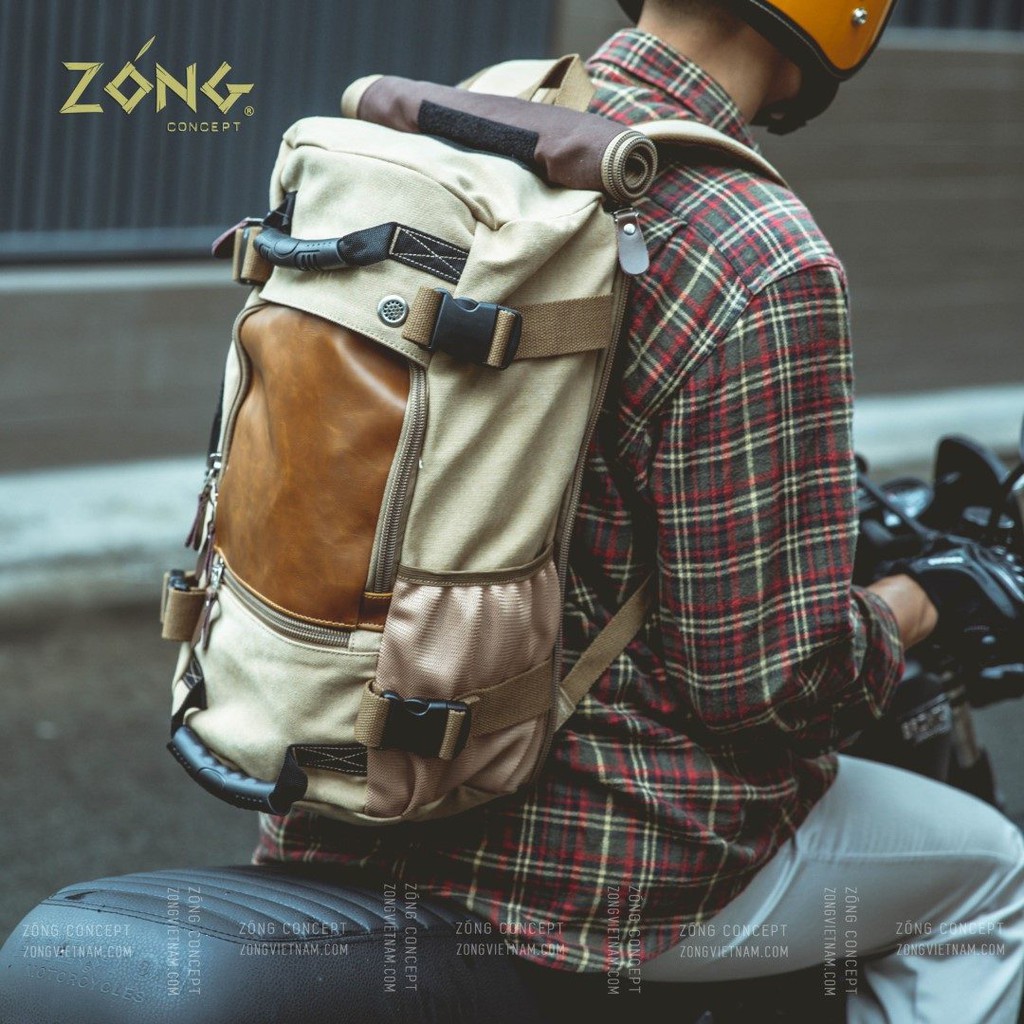 ZÓNG® Balo Du Lịch Vintage KAKA CANVAS