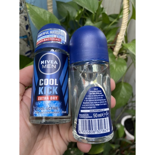 [ Date 2024 ] Lăn Khử Mùi Nivea Men Cool Kick Extra Dry 50ml