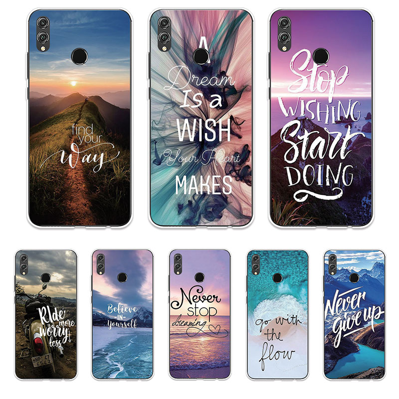 Ốp Lưng Huawei Honor 8X 8C 8S 7X 7S TPU mềm Case phong cảnh