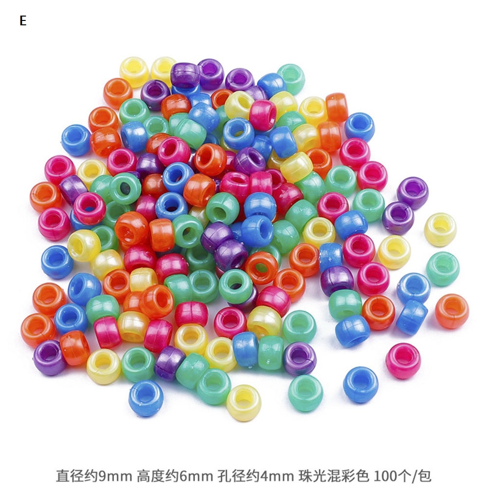 Hạt Nhựa Acrylic Nhiều Màu Sắc Dùng Làm Trang Sức Diy