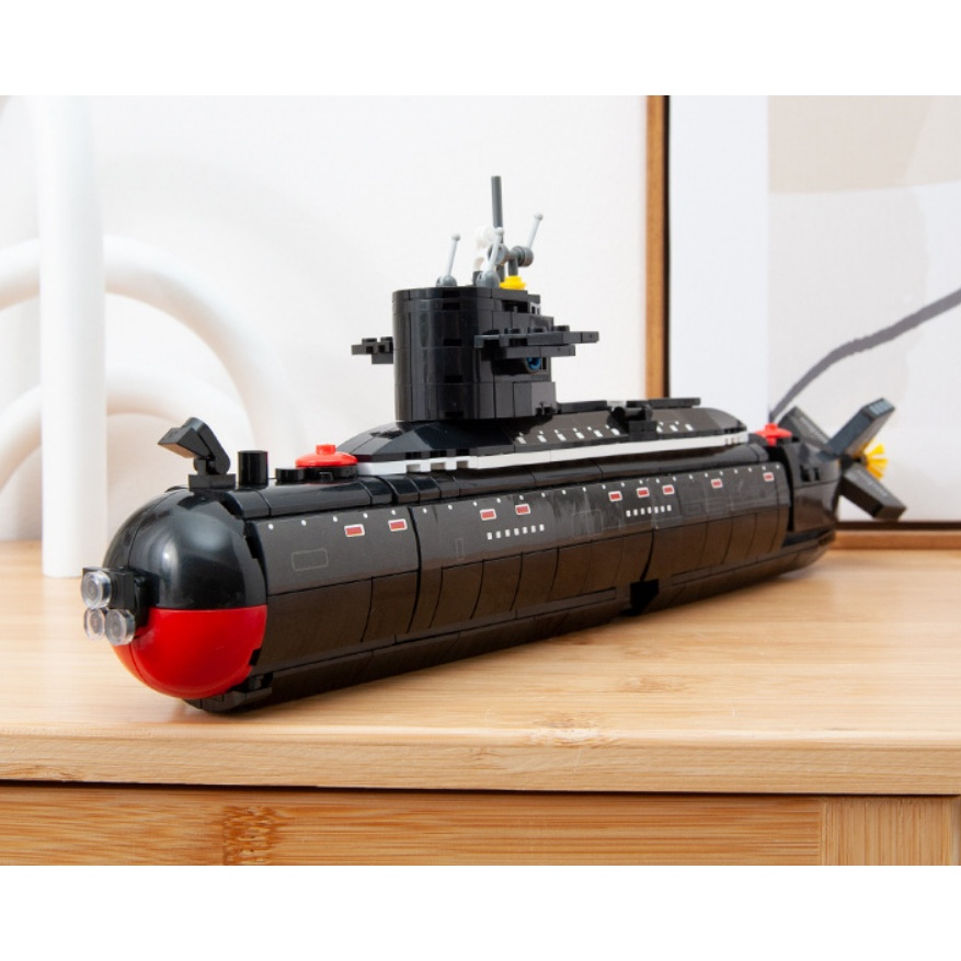 Bộ 515 Mô Hình Tàu Ngầm Chiến Đấu MOC WW2 PLA Loại 094 Jin-Class