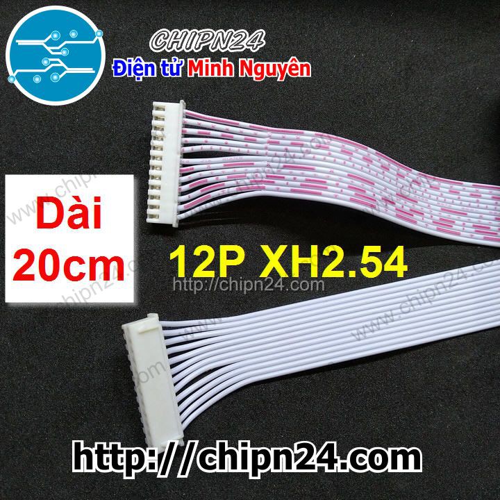 [1 SỢI] (D139) Dây bẹ 12p 20cm XH2.54mm (Dây bus, Dây cáp)