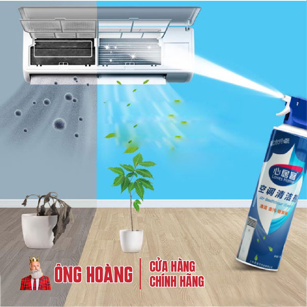 Chai xịt vệ sinh máy lạnh, quạt hơi nước