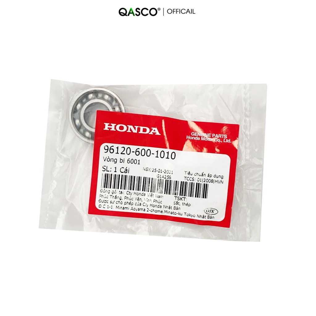 Vòng bi 6001 HONDA nhiều dòng xe  QA(961206001010) _( W2 C)