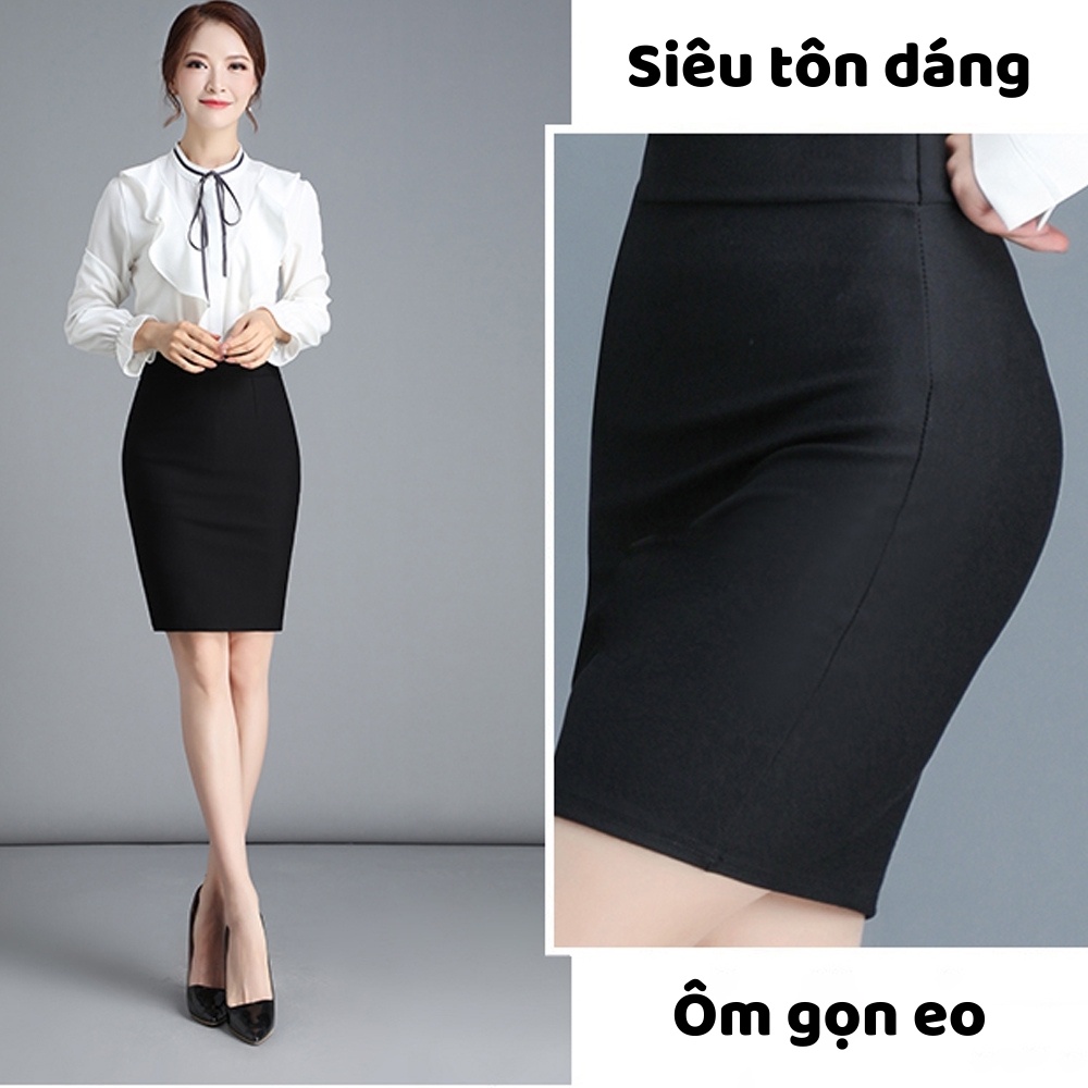 Chân Váy Nữ Bút Chì Công Sở Dáng Dài(BIGSIZE TỚI 90KG- Có Túi 2 Bên) Cạp Chun Co Giãn 4 Chiều, Chất Vải Cao Cấp | BigBuy360 - bigbuy360.vn