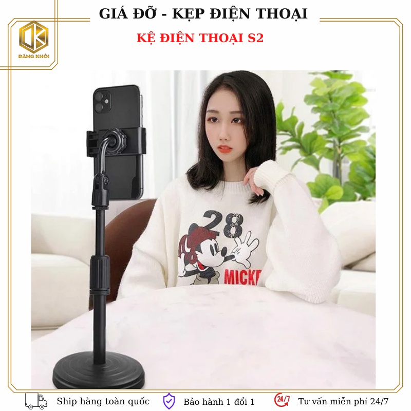 Giá Đỡ Điện Thoại livestream xem video Ổn Định Xoay 360 Độ dùng để Quay Phim Ghi Hình Đa Dụng