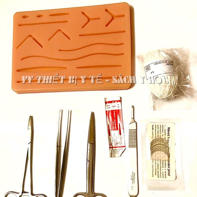 Bộ tiểu phẫu và mô hình khâu da (Bộ phẫu thuật thực hành