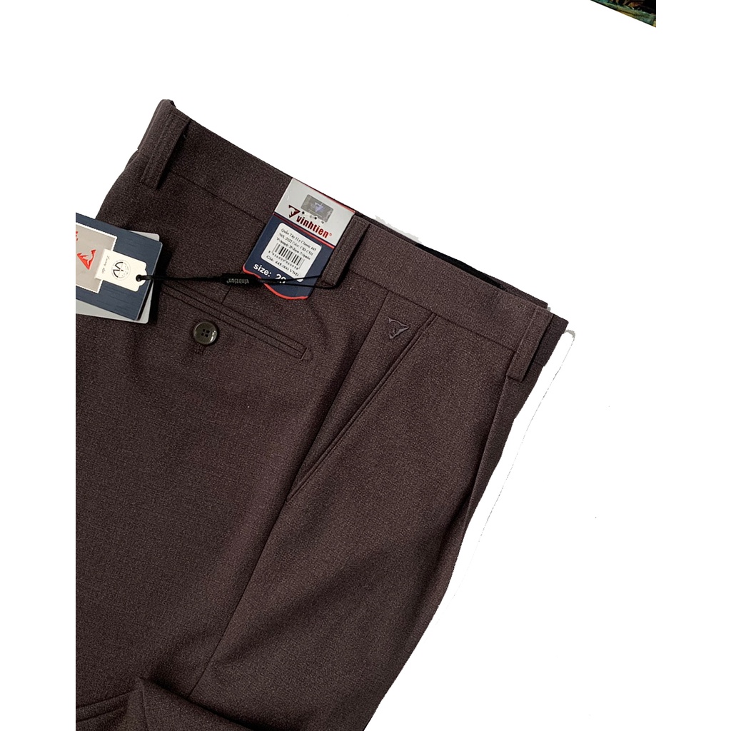 Quần Tây Nam Ống Đứng Vĩnh Tiến Dành Cho Trung Niên Xám