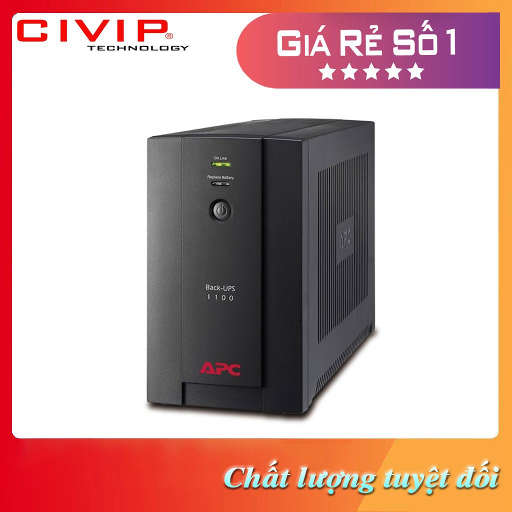 Bộ lưu điện UPS APC BX1100LI-MS (BACK UPS) Bảo hành: 3 năm