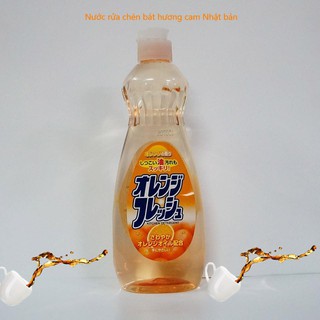 Chai nước rửa bát chén hương cam 600ml Rocket