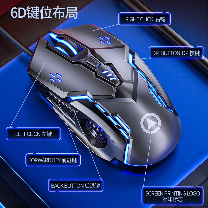 [GIÁ SỐC] CHUỘT MÁY TÍNH, CHUỘT GAMING G5 GIÁ CỰC RẺ có thiết kế đèn LED ĐỔI MÀU dành cho các game thủ [CÓ BẢO HÀNH]