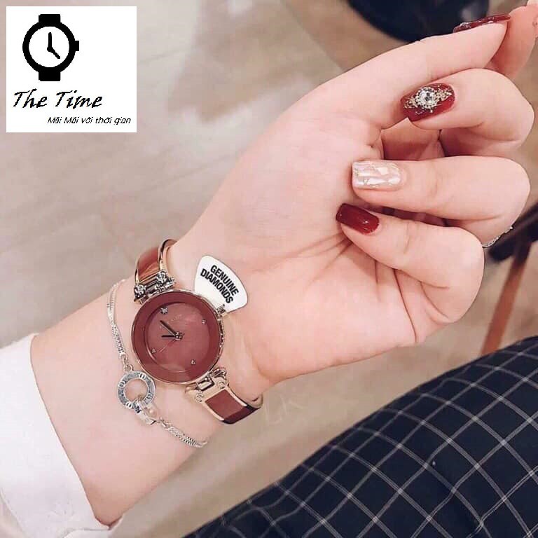 ( Sẵn 5 màu ) Đồng hồ kiềng đá ceramic dành cho nữ ANNE KLEIN #AK1980 .case 34mm. 3atm | BigBuy360 - bigbuy360.vn