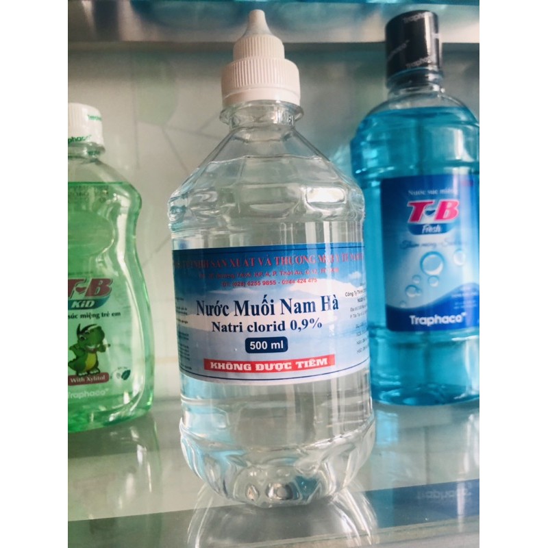 Nước muối Nam Hà 500ml <Natri Clorid 0.9%>