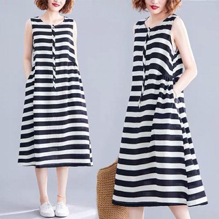 Đầm Sọc Lụa Suông Xinh