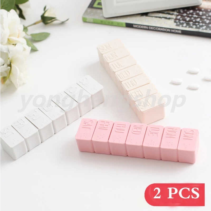 Set 2 hộp đựng thuốc tiện lợi khi đi du lịch
