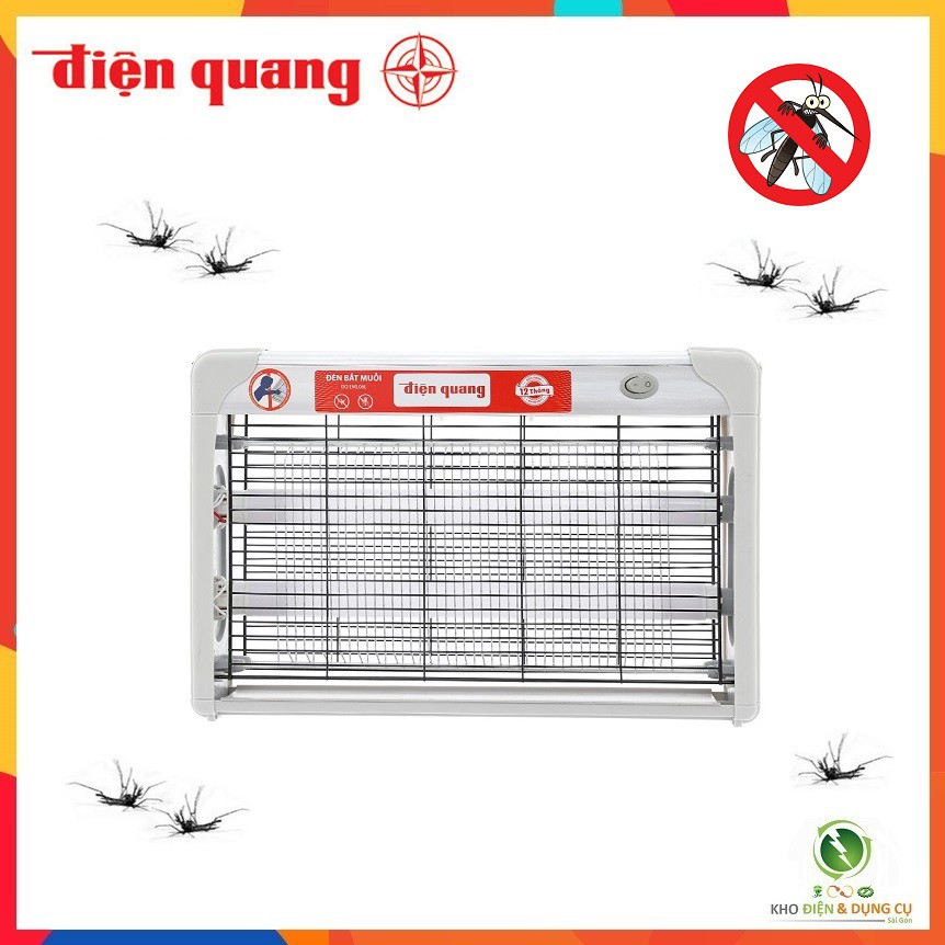 ĐÈN BẮT MUỖI ĐIỆN QUANG KHÔNG PHÁT RA TIA VÀ SÓNG GÂY HẠI ĐQ EML06L - 240 x 65 x3 80mm