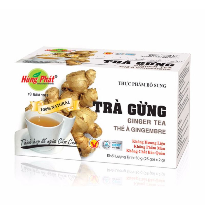 Trà Gừng Hùng Phát 50gr (25 túi lọc)