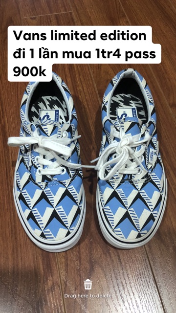 Thanh lý giày sneaker Vans, Converse auth 100% pass