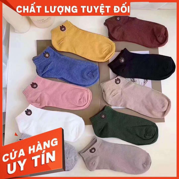 SET 10 ĐÔI TẤT GẤU THƯƠNG HIỆU QUẢNG CHÂU CAO CẤP GIÁ 35000đ