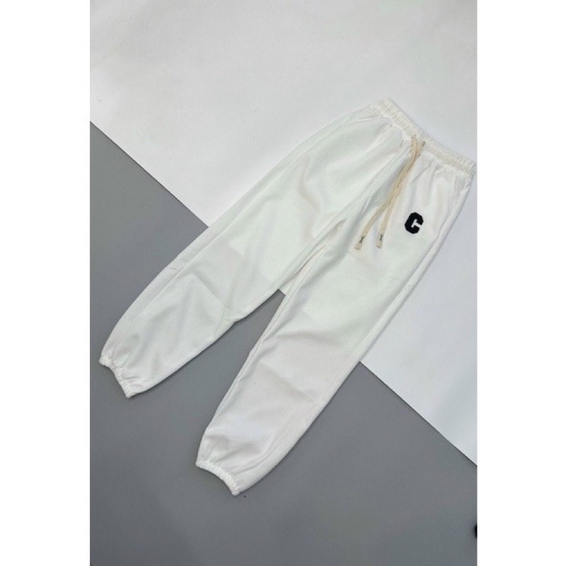 Quần JOGGER nữ bom gấu chất tổ ong chữ C