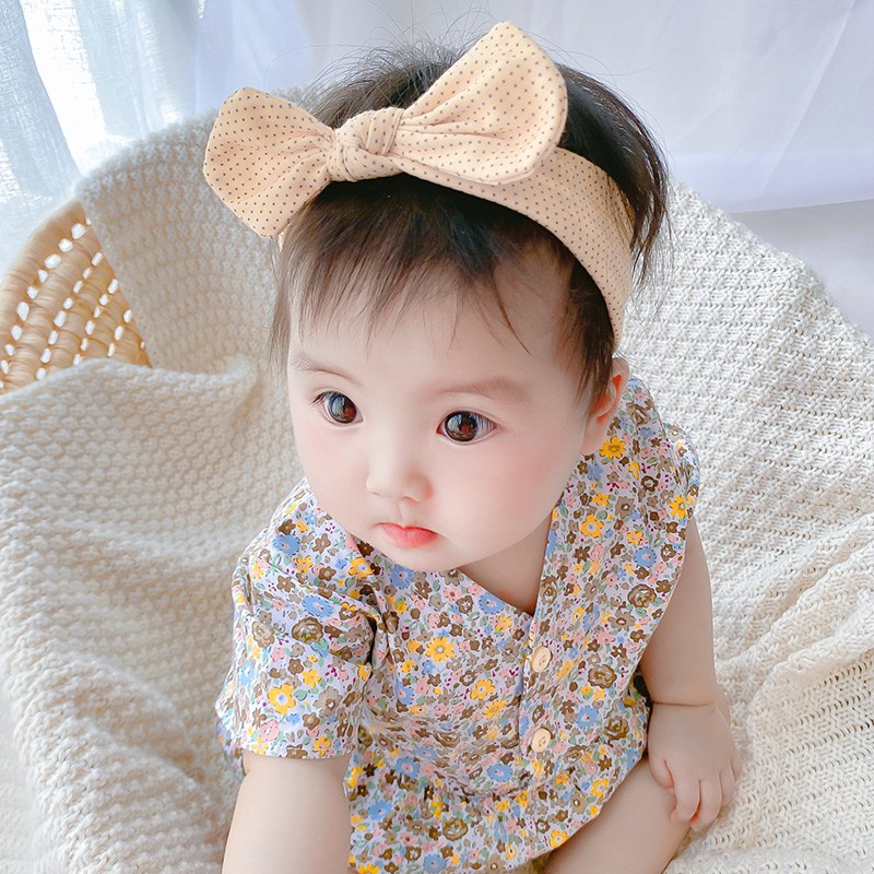 Bộ 3 băng đô phối nơ xinh xắn màu sắc tươi sáng dành cho bé gái
