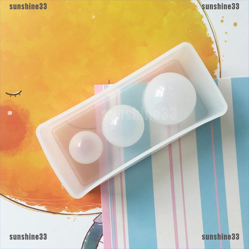 Khuôn Silicone Làm Trang Sức Nhựa epoxy Hình Quả Bóng