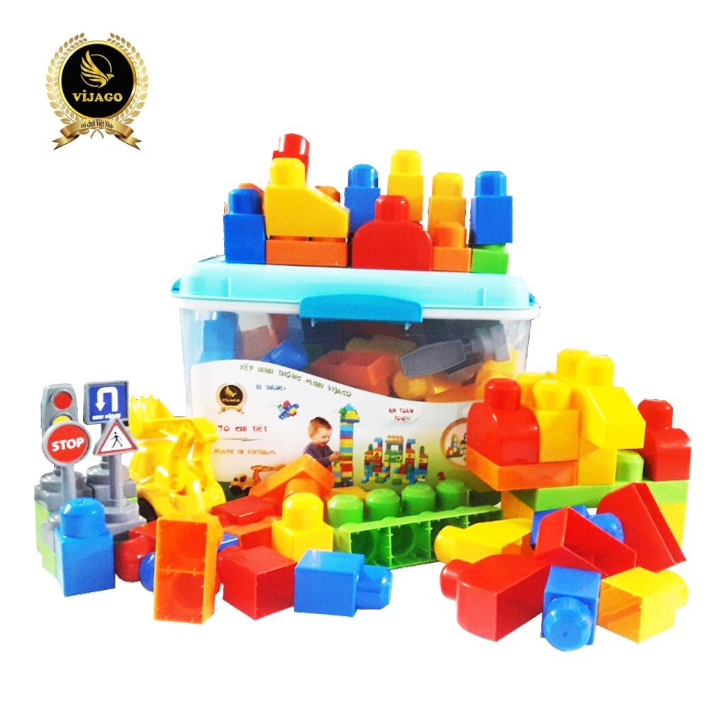 Đồ chơi xếp hình thông minh VIJAGO - 70 chi tiết - VJG028