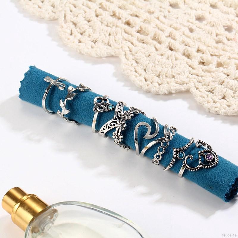 Set nhẫn thiết kế thời trang nhiều loại cho phái nữ