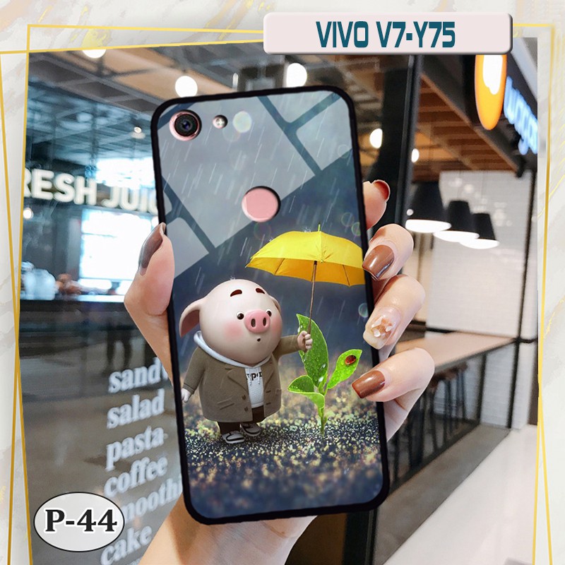 Ốp lưng kính Vivo V7/ Y75- hình 3D