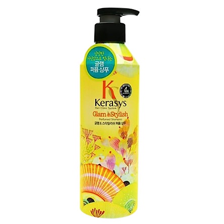 Dầu gội nước hoa cho mái tóc óng mượt KeraSys lovely &amp; Romantic Hàn Quốc 600ml