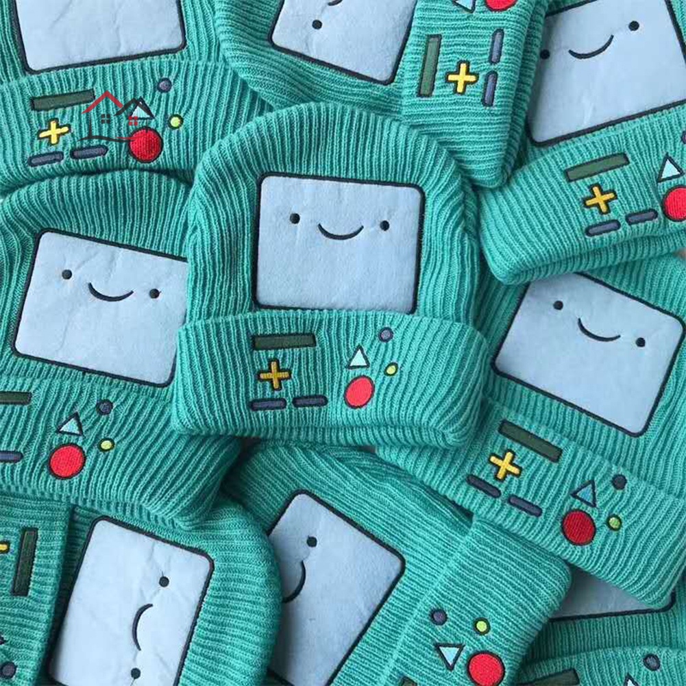 Mũ beanie Co Giãn In Họa Tiết Hoạt Hình Adventure Time Thời Trang Thu Đông Cho Nam Và Nữ