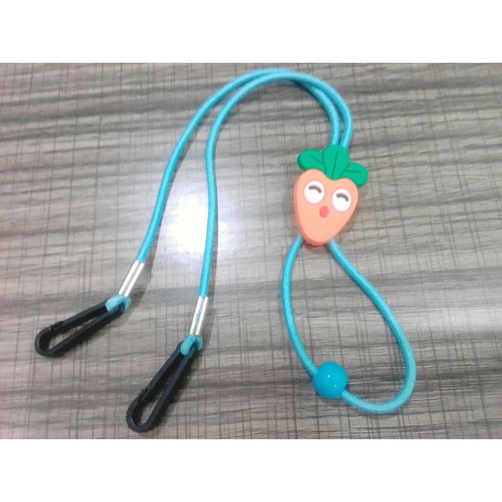 Dây đeo khẩu trang, dây đeo kính co giãn chống thất lạc ,chống rơi có nút điều chỉnh độ ôm hình trái cây dễ thương