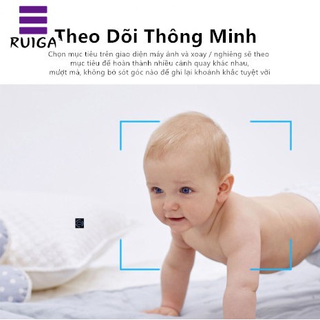 Gậy selfie bluetooth, tự động xoay 360 °, tự động theo dõi, có đèn trợ sáng | BigBuy360 - bigbuy360.vn