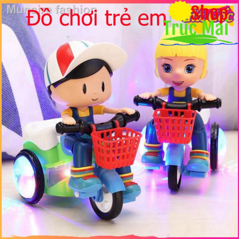 [Loại 1] Bé Tập đạp xe xe đạp vui nhộn đồ chơi cho bé đèn trung thu