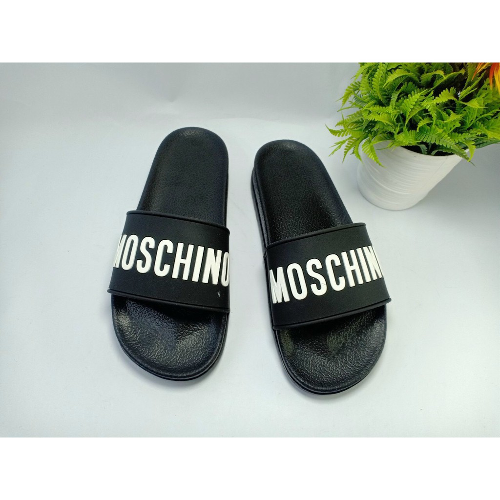 Dép Nam Chữ MOSHINO Đế Cao 3cm Hot Nhất 2023