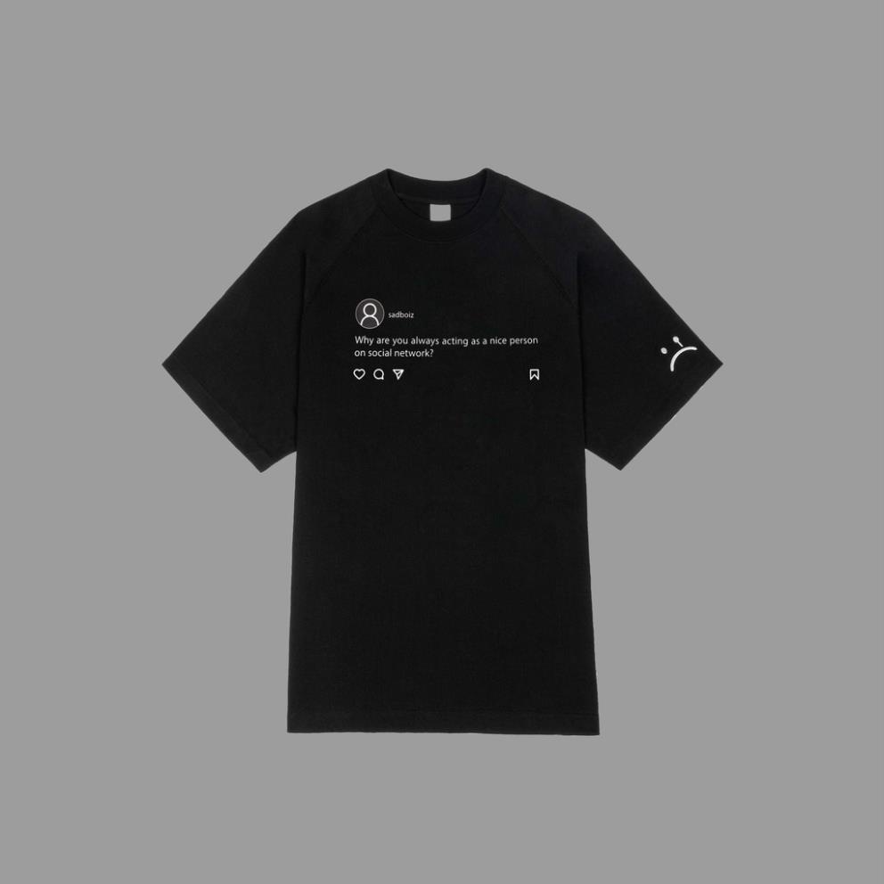 Áo thun SADBOIZ SADTAGRAM BLACK *