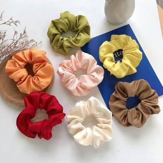 Dây Buộc tóc cột tóc vải lụa màu trơn SIÊU PHỒNG Queen