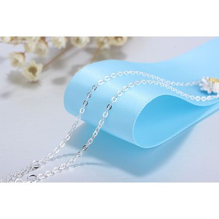 Lắc chân bạc hoa cúc cao cấp Hàn Quốc