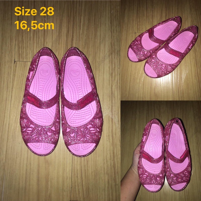 Giày nhựa kim tuyến cross cho bé size 28