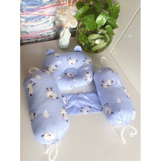 Bộ gối nằm và gối chặn bông giành cho bé trai, bé gái sơ sinh