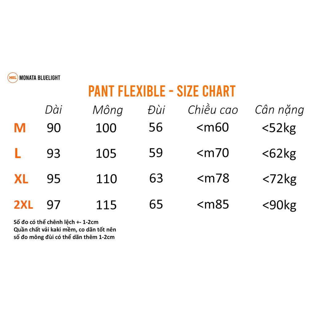 Quần dài kaki ống suông co dãn MBL -Pants Flexible ( Chất liệu kaki thun)
